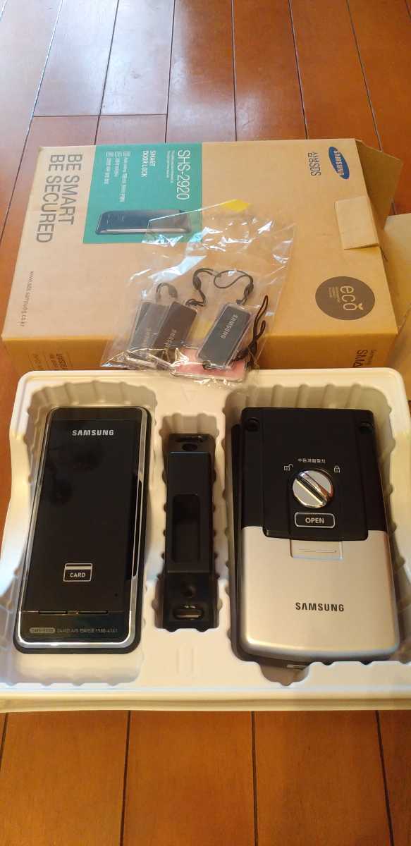 Samsung サムスン スマートドアロック SHS-2920 簡易日本語説明書 取付