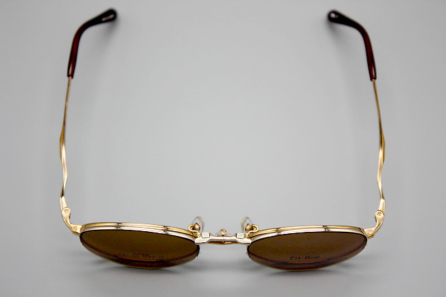 【新品・未使用】Fit-One 前掛磁石付きサングラス FO-512 COLOR 1 GOLD 48□20 140 COL.1 MADE IN JAPAN F-02_10