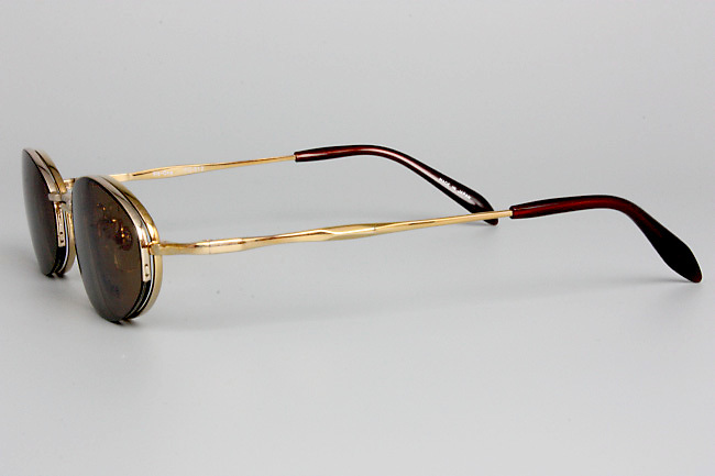 【新品・未使用】Fit-One 前掛磁石付きサングラス FO-512 COLOR 1 GOLD 48□20 140 COL.1 MADE IN JAPAN F-02_4