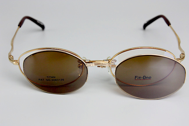 【新品・未使用】Fit-One 前掛磁石付きサングラス FO-512 COLOR 1 GOLD 48□20 140 COL.1 MADE IN JAPAN F-02_9