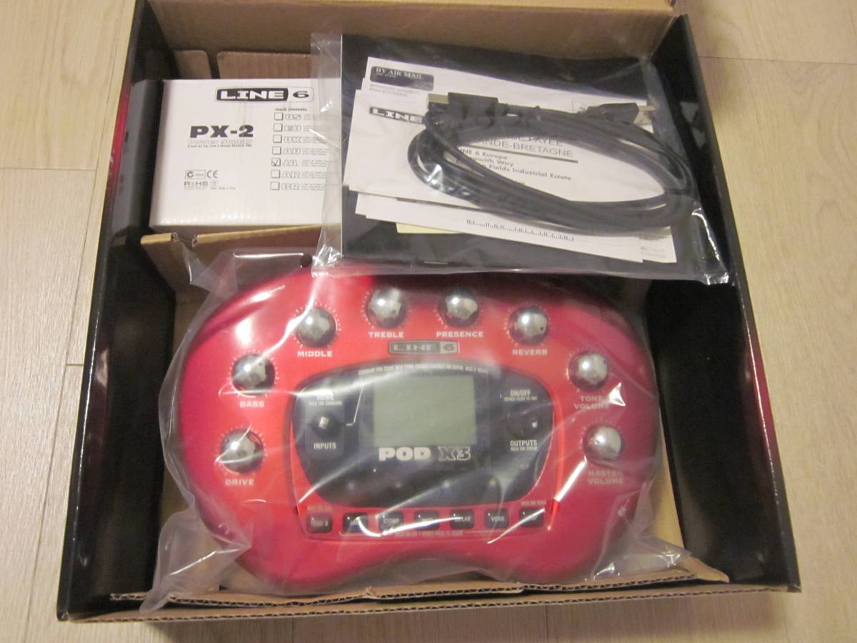 美品 実働品 LINE6 POD X3 アンプシミュレーター マルチエフェクター