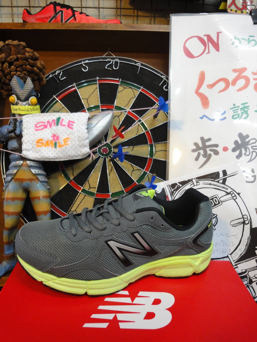 本物保証，HOT 下駄屋のけんちゃんSMILE TO SMILEセール NewBalance 360Y5 ２E 25.5㎝ ランニング グレイ／イエロー(25.5cm)｜売買されたオークション情報、yahooの商品情報をアーカイブ公開 - オークファン 25.5cm