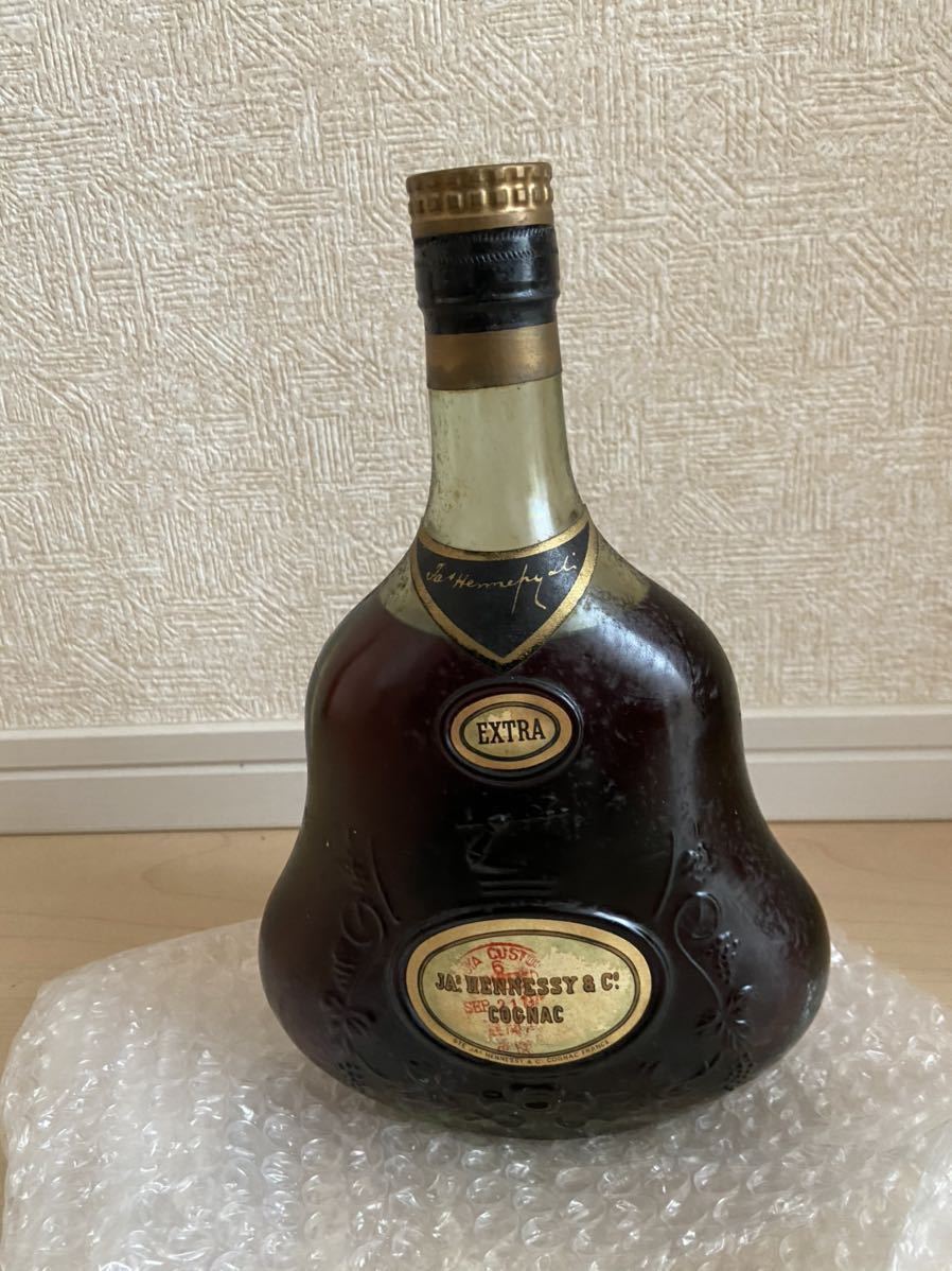 未開栓】JAS Hennessy ヘネシー 金キャップ グリーンボトル p-3151