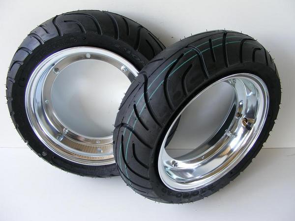 4本ハブ☆ダックスDAX・シャリー!10インチアルミタイヤ組込済 4本 4本ハブ☆ダックスDAX・シャリー!10インチアルミタイヤ組込済 4本