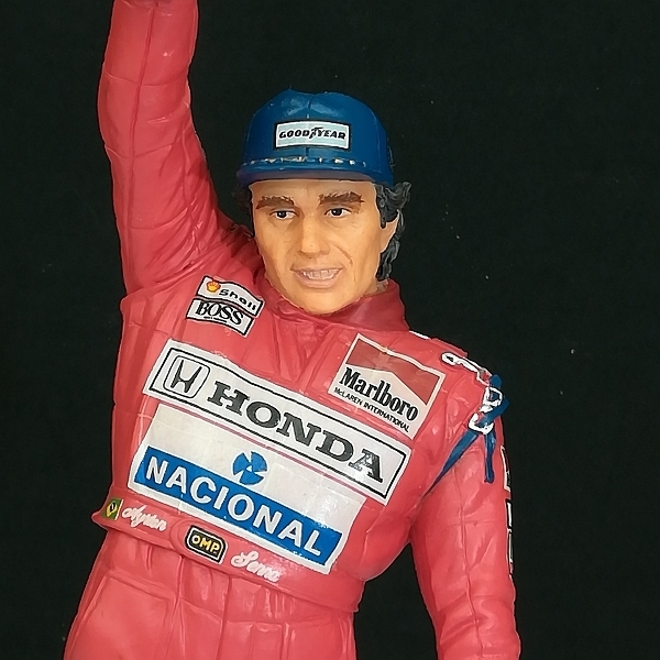 mBU610b [人気] アイルトンセナ フィギュア 1991 F1 ブラジルGP優勝時