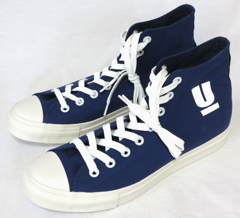  UNDER COVER UCP4F03 アンダーカバー ハイカット キャンパス スニーカー 青 27-27.5㎝ 難あり ロゴプリント(男性用)｜売買されたオークション情報、yahooの商品情報をアーカイブ公開 - オークファン 靴