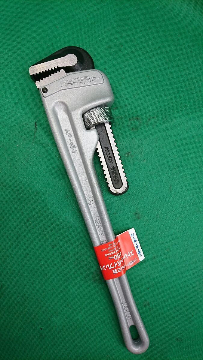数量限定，高品質 Supertool アルミストレートパイプレンチ 450mm AP450 領収書発行可 240073004891(パイプレンチ)｜売買されたオークション情報、yahooの商品情報をアーカイブ公開 - オークファン パイプレンチ
