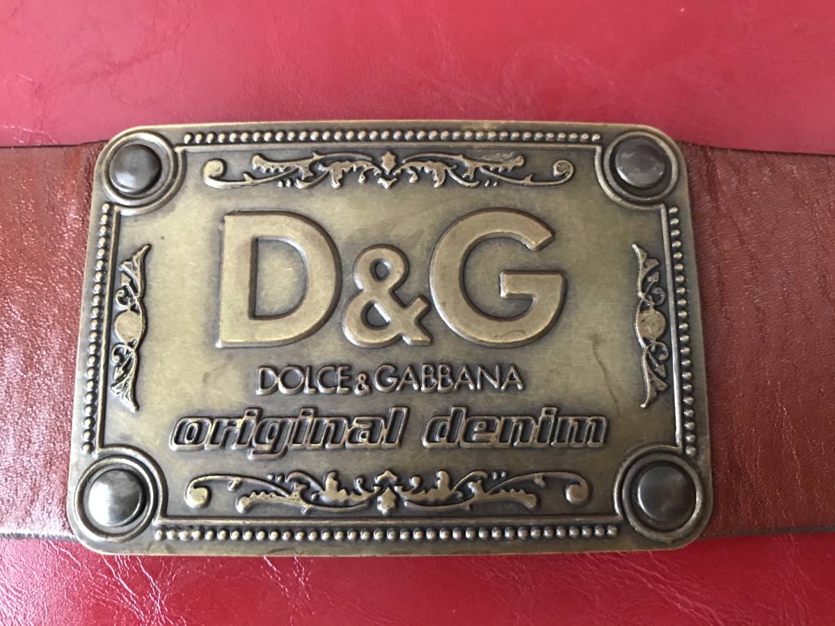 ドルガバ ベルト D G レザーベルト Size 95 ドルガバ DOLCE GABBANA 