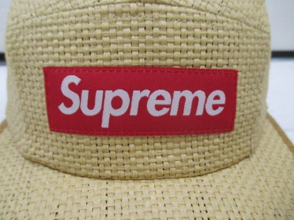 HB746-200524-127-H 【未使用】 SUPREME 20SS Raffia Camp Cap 