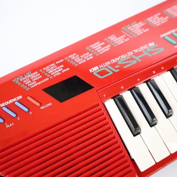 ★YAMAHA/ヤマハ SHS-10 FM DIGITAL KEYBOARD WITH MIDI ショルダーキーボード 動作確認済み 同梱×/D1X SHS-10 Yamaha Synthesizer Collection Display Deep