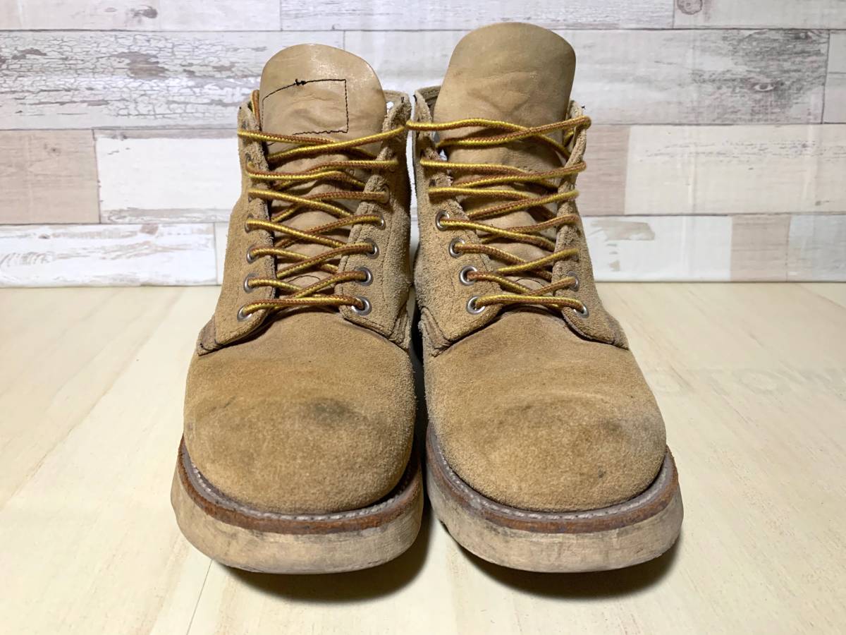 90年代 RED WING レッドウィング プレーントゥ スエード 8167 四角 犬