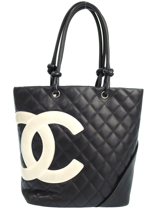 中古 【CHANEL】シャネル『カンボンライン ミディアムトート』A25167 レディース トートバッグ 1週間保証
