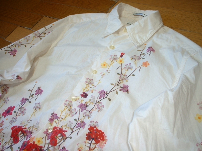 高級Paul Smith総柄アート花柄シャツ美品Mフラワーデザイン正規ポール 高級Paul Smith総柄アート花柄シャツ美品Mフラワーデザイン正規ポール