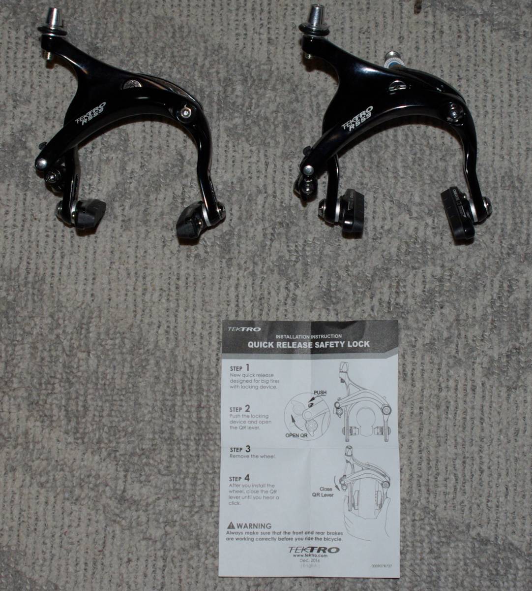 最安値，人気 TEKTRO テクトロ R559 Caliper Brake ブラック 沈頭ナット式 セット ＃１(キャリパーブレーキ)｜売買されたオークション情報、yahooの商品情報をアーカイブ公開 - オークファン キャリパーブレーキ