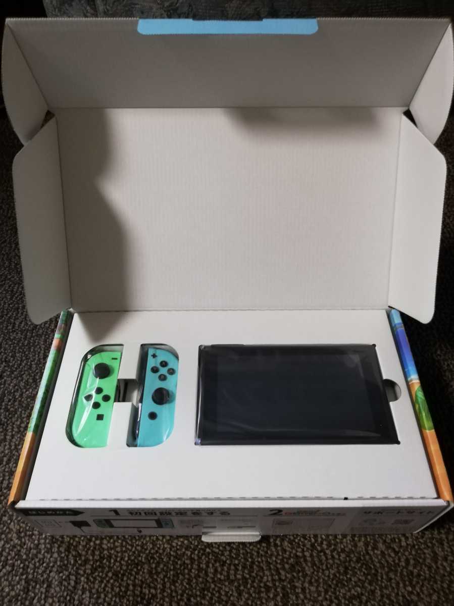  します ニンテンドースイッチ本体 どうぶつの森 バッテリー強化されたバージョン(ニンテンドースイッチ本体)｜売買されたオークション情報、yahooの商品情報をアーカイブ公開 - オークファ ニンテンドースイッチ本体