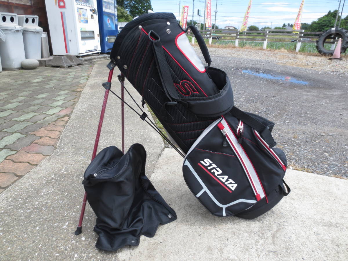 2026，お得 キャディバッグ Callaway キャロウェイ STRATA ストラータ スタンド式 ブラック&times;レッド(キャロウェイ)｜売買されたオークション情報、yahooの商品情報をアーカイブ公開 - オークファン キャディバッグ
