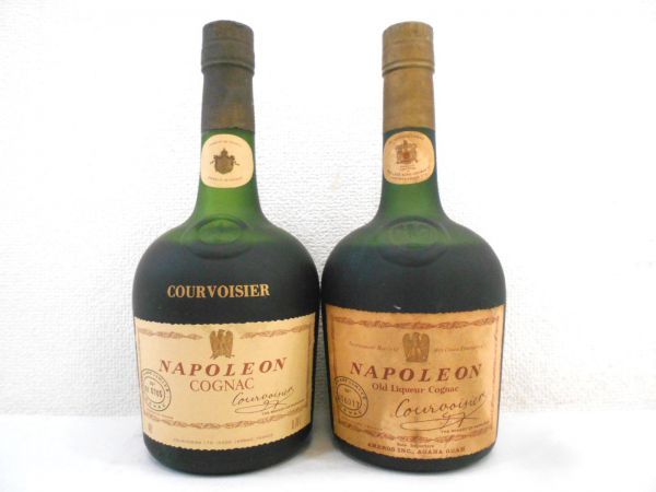 ド*ン様 COURVOISIER NAPOLEON COGNAC 2本セット　未 古酒 2本セット COURVOISIER クルボアジェ NAPOLEON ナポレオン COGNAC