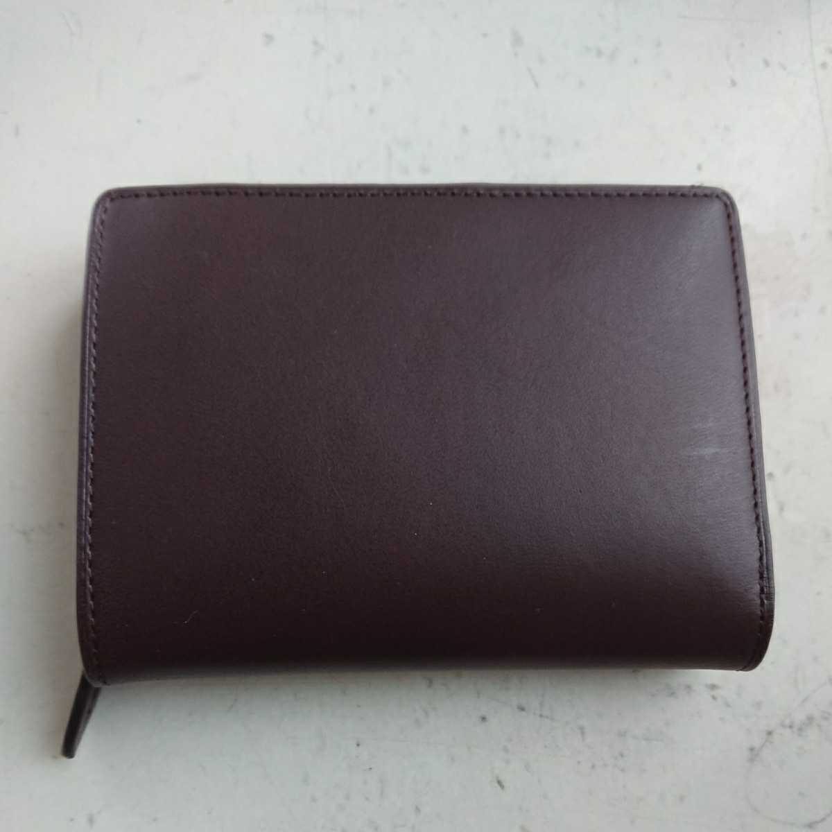 MUJI 無印良品 二つ折り財布 ヌメ革