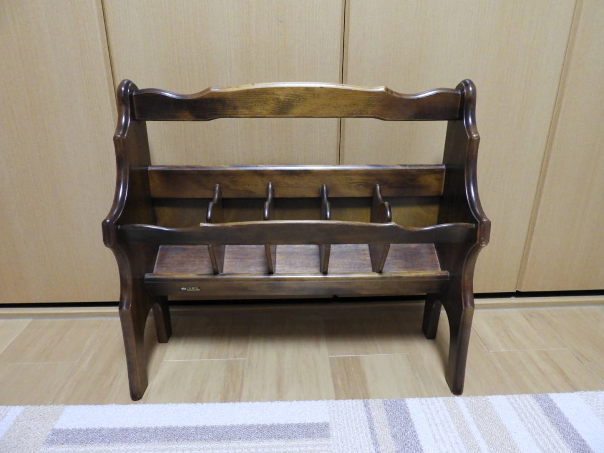 美品・即決】カリモク スリッパラック コロニアルシリーズ 和製