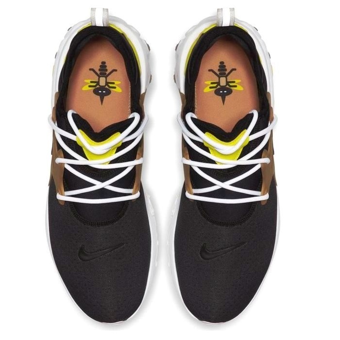 ■ナイキ リアクト プレスト ブラック/イエロー/ゴールド 新品 27.5cm US9.5 NIKE REACT PRESTO BLACK/YELLOW