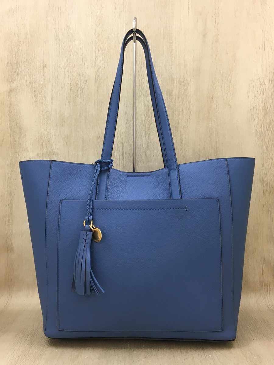 ☆COLE HAAN コールハーン☆レザートートバッグ☆ネイビー☆保存袋付き