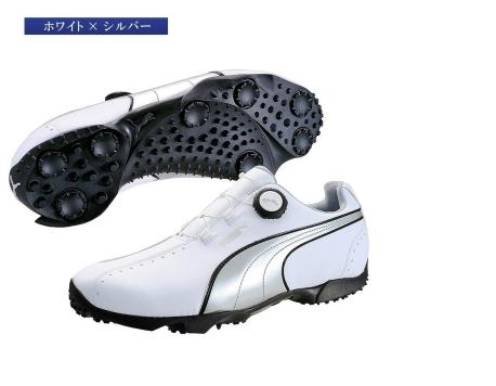 【限定セール，人気SALE】 定価13200円 正規品プーマ高級BOAシステム搭載 スパイクレスゴルフシューズ プーマ ゴルフ エース スパイクレス ディスク 白銀 26㎝(26.0cm)｜売買されたオークション情報、yahooの商品情報をア 26.0cm