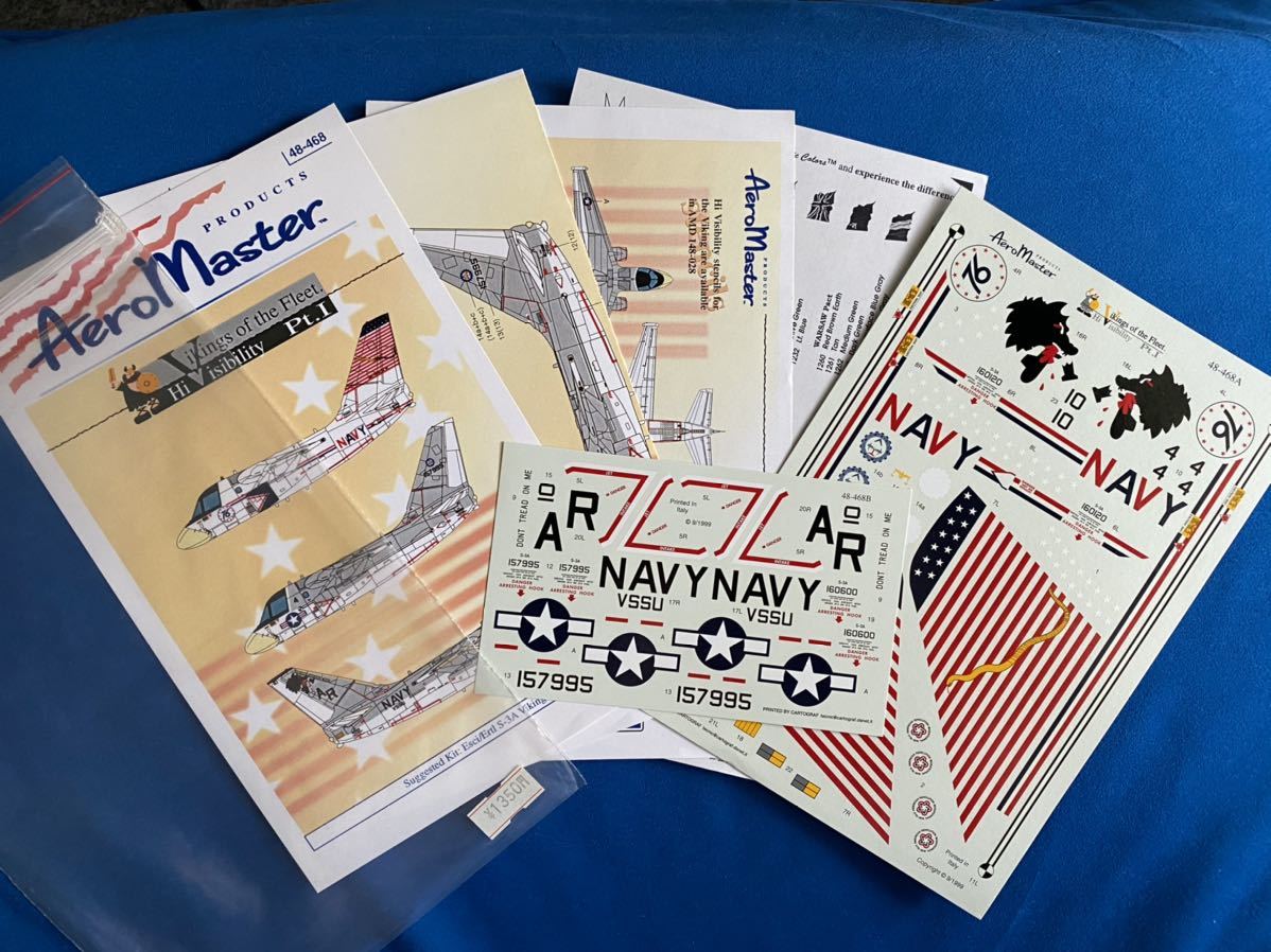 デカール エアロマスター AeroMaster 1/48 Tamiya Hasegawa 戦闘機 ドイツ軍 アメリカ軍 U.S.NAVY 自衛隊 スペイン WWII 朝鮮戦争_9