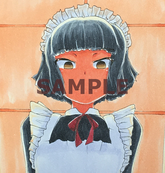 同人手描きイラスト オリジナル カラー15 メイド 掃除 おかっぱ 夕方 スカート 絶対領域 22 16歳 ２枚組 手描きイラスト 売買されたオークション情報 Yahooの商品情報をアーカイブ公開 オークファン Aucfan Com