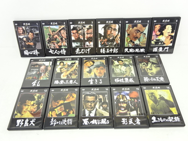 04YB○黒澤明 DVDコレクション 1-16巻セット 冊子・バインダー2冊付