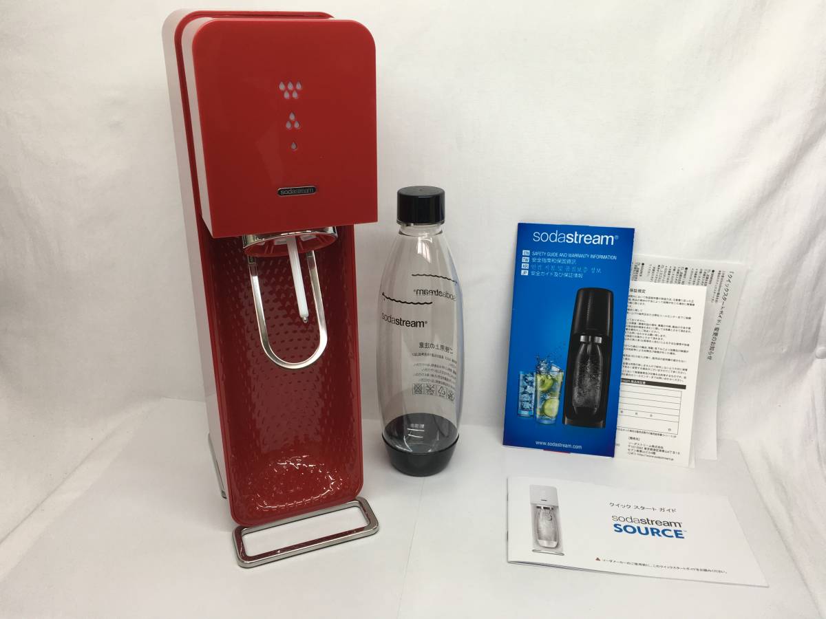 赤字超特価，2025 動作未確認 sodastream source ssm1064 レッド ② 赤 ボトル使用期限2022年10月 ガスシリンダー無し ソーダストリーム 200624m(調理器具)｜売買されたオークション情報、yahooの商品情報をアーカイブ公 その他