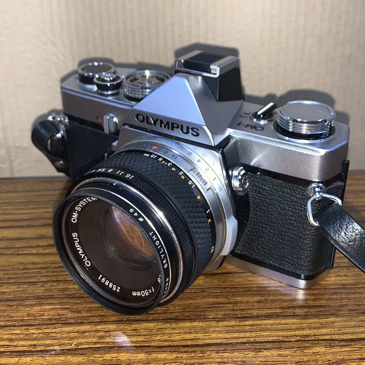 1円~【外観美品】OLYMPUS OM-1 オリンパス レザーケース付き フィルム