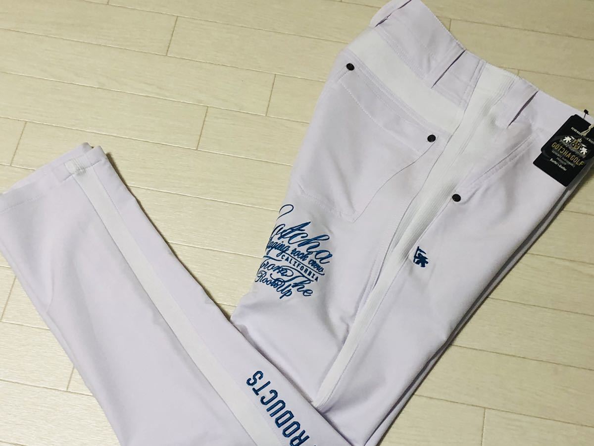 新作入荷，新品 GOTCHA GOLF ガッチャ ゴルフ 吸水速乾 4WAYストレッチパンツ 春夏 ホワイト w82 送料198円(82cm～)｜売買されたオークション情報、yahooの商品情報をアーカイブ公開 - オークファン パンツ、スラックス