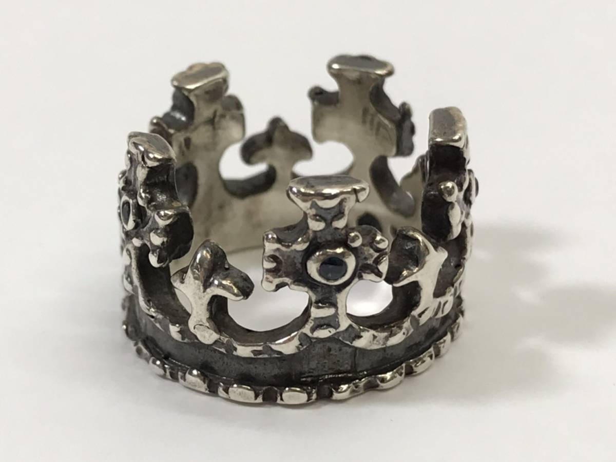 ロイヤルオーダー ROYAL ORDER ロイヤルクラウン リング 9号 石付き 