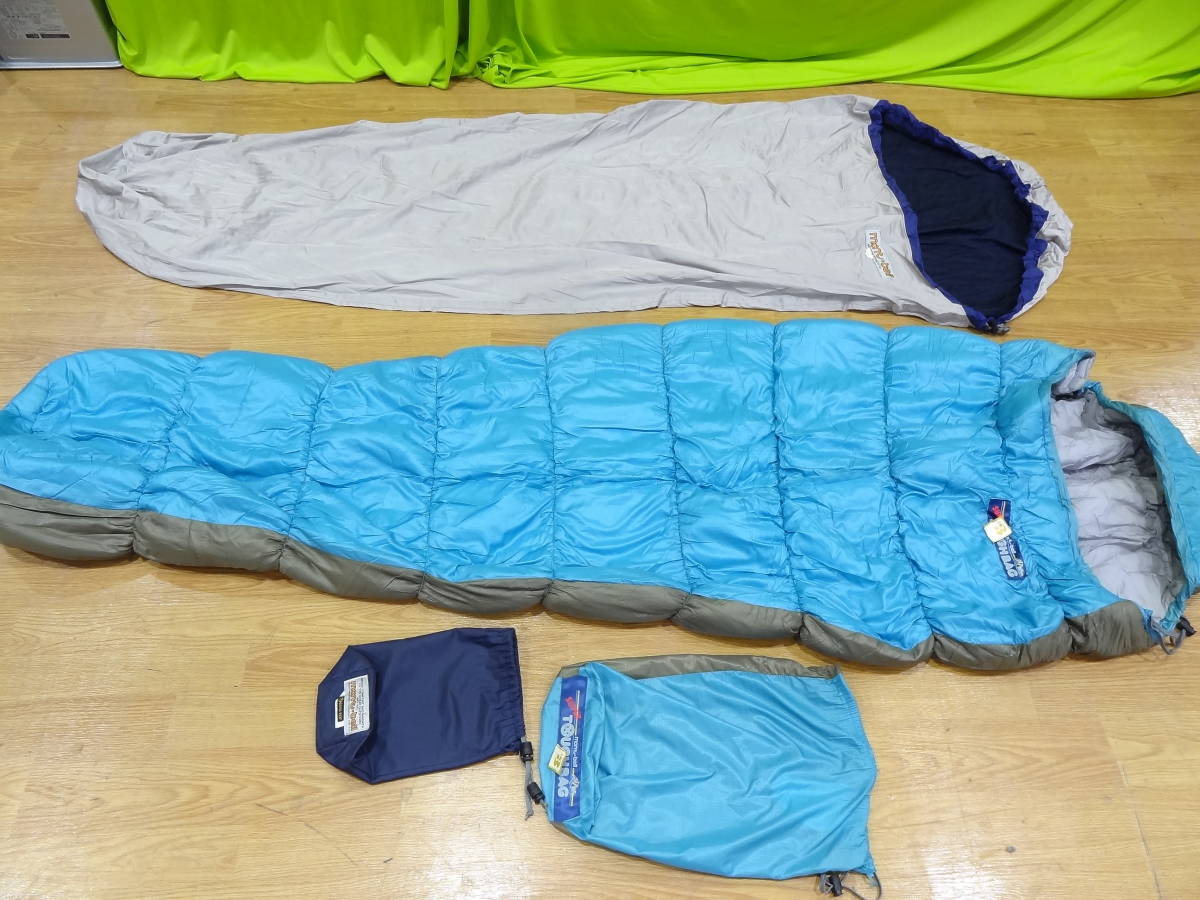  C2D参 品 mont-bell モンベル スーパータフバッグ＃3 寝袋 シュラフ ＆ スリーピングバッグカバー GORE-TEX(マミー型シュラフ)｜売買されたオークション情報、yahooの商品情報をアーカイブ公開 - オ マミー型シュラフ