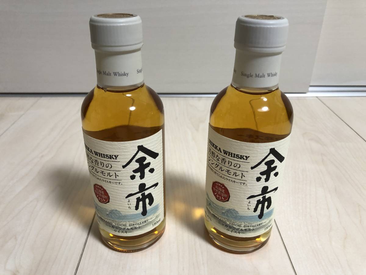  終売 ニッカウヰスキー 余市 シングルモルト 180ml 2本セット 旧ラベル NIKKA ②(日本)｜売買されたオークション情報、yahooの商品情報をアーカイブ公開 - オークファン 日本