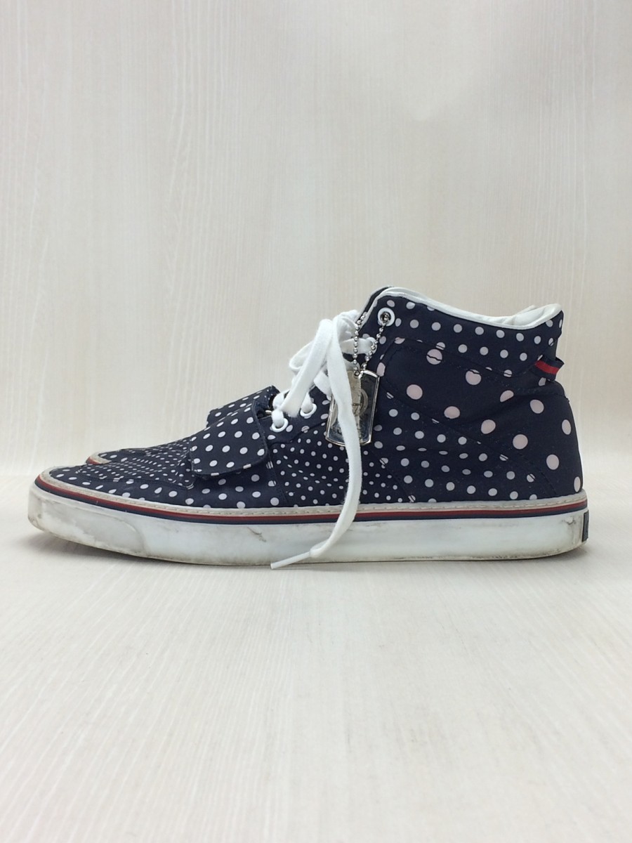 GUCCI◇ハイカットスニーカー/US8.5/ネイビー/342129/総柄/ドット 