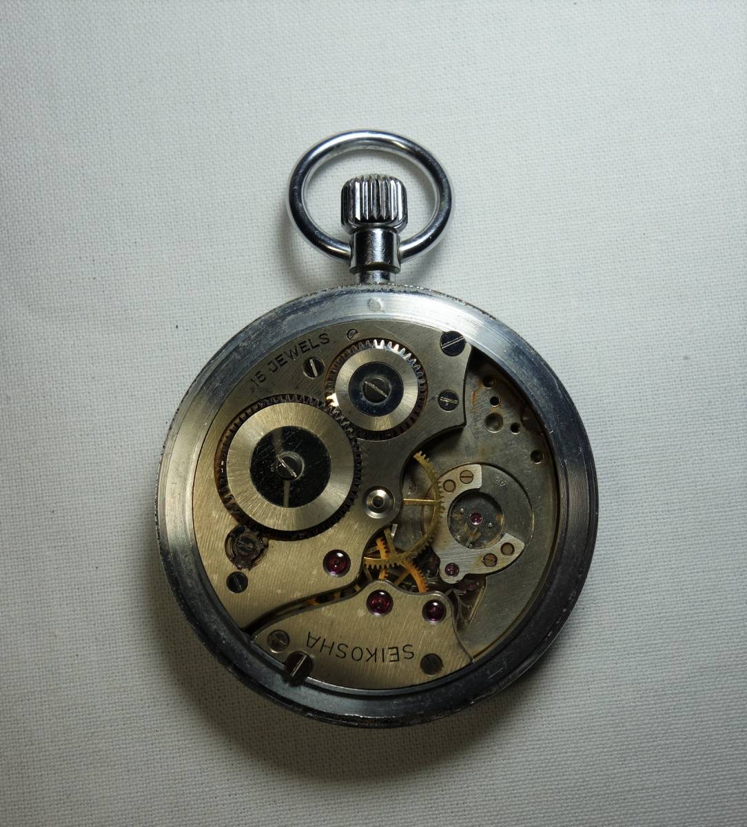 SEIKO 国鉄 懐中時計【昭43 470 鹿鉄】ジャンク SEIKOSHA 精工舎 15石 鉄道
