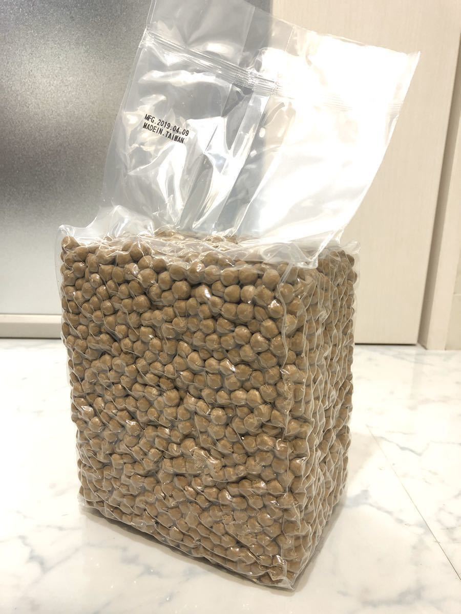 台湾黒糖タピオカ　代理募集　1ケース(18kg)① 黒糖 □台湾産大粒生ブラックタピオカ 1パック3kg入り 50g*4食 台湾産タピオカ 大人気の黒糖タピオカミルク！素材にこだわる優しい味