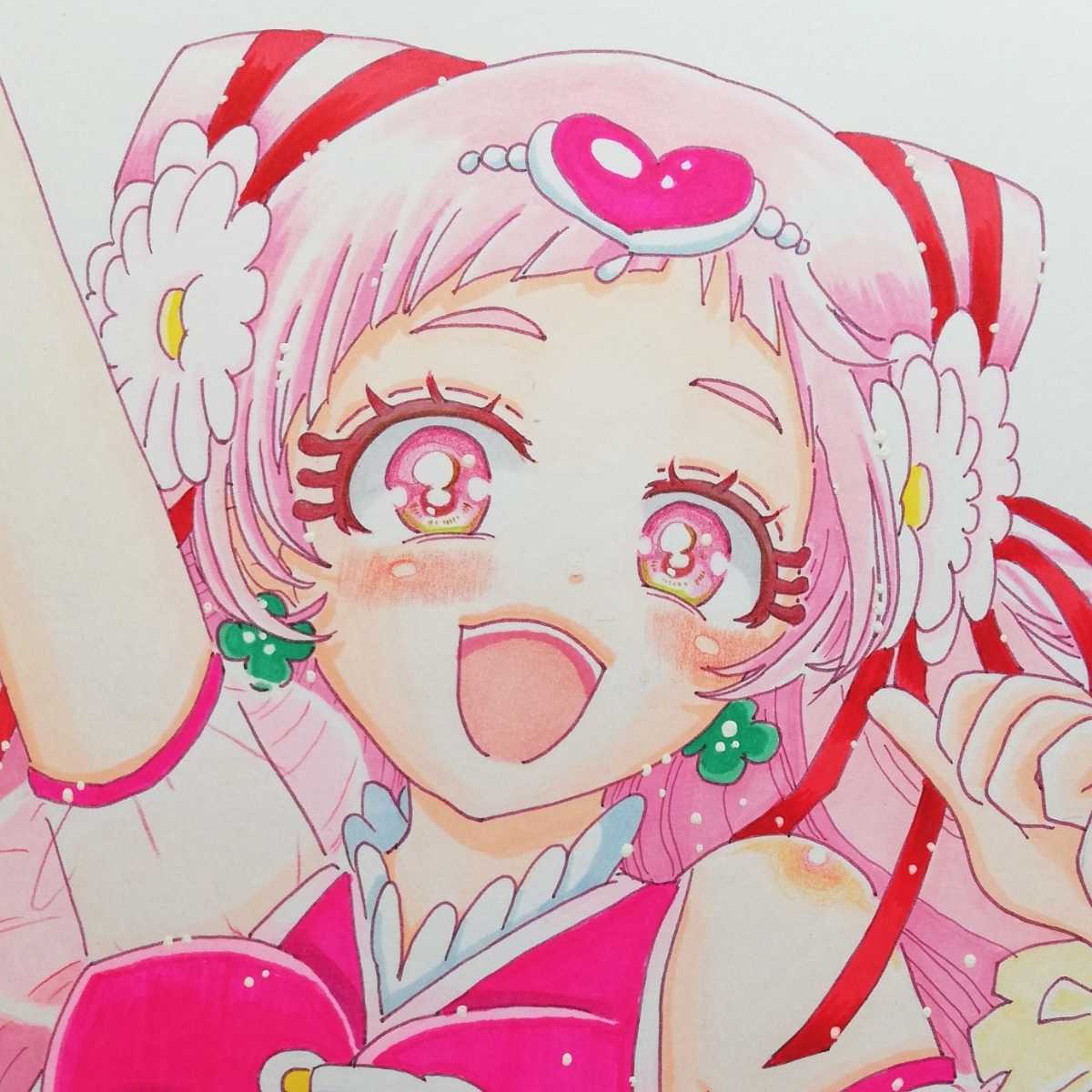 キュアエール HUGっと！プリキュア 野乃はな 手描きイラスト 同人 絵 二次