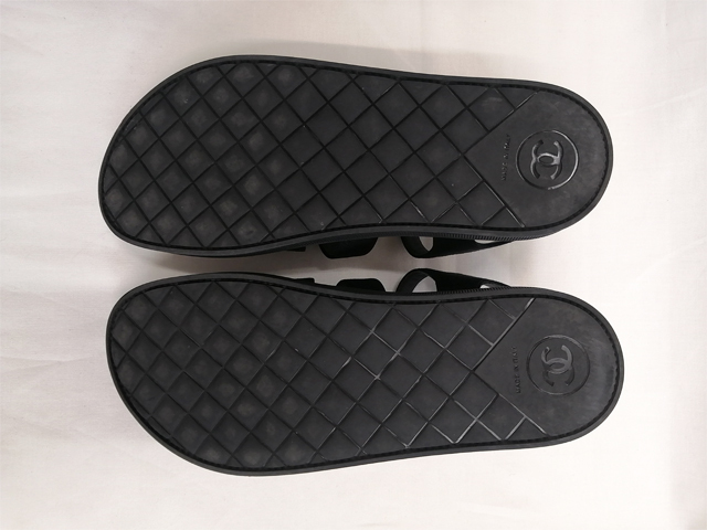 ◎ 美品 シャネル CHANEL サンダル 35 シューズ 22cm G32359 フット