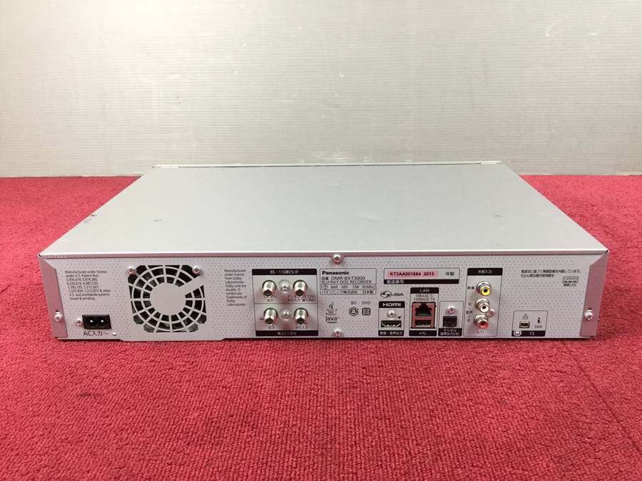 Panasonic DMR-BXT3000 HDD/BDレコーダー(3D/チャンネル録画機能)●現状品 Panasonic DMR-BXT3000 中古品Panasonic パナソニックオペレーショナルエクセレンス ブルーレイディスクレコーダー｜Yahoo!フリマ PANASONIC|BDレコーダー|ハードオフ公式通販オフモール