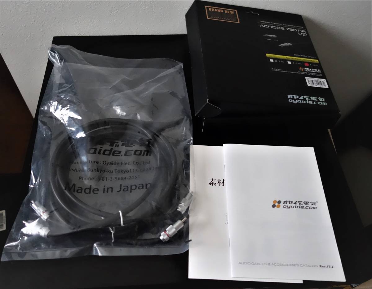 定番，送料無料 オヤイデ ACROSS750 RR V2 RCAインターコネクトケーブル(RCAケーブル)｜売買されたオークション情報、yahooの商品情報をアーカイブ公開 - オークファン RCAケーブル