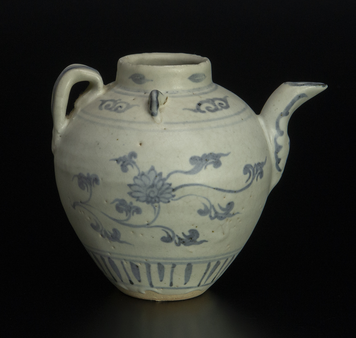 明 青花水注 中国 古美術