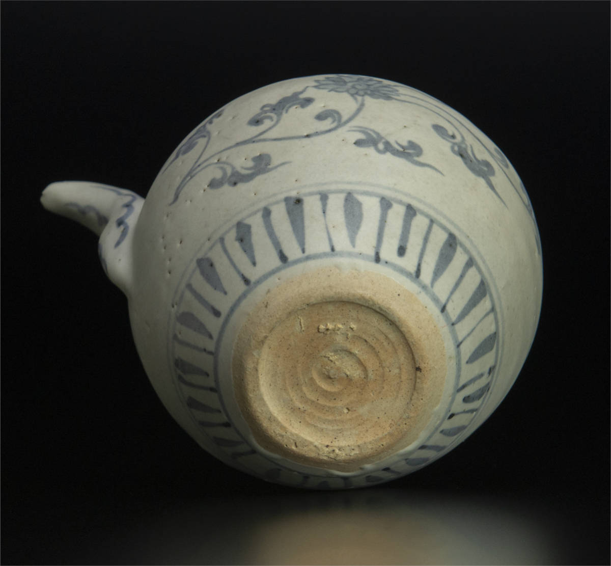 中国美術 参考画像２ 明 青花水注 中国 古美術