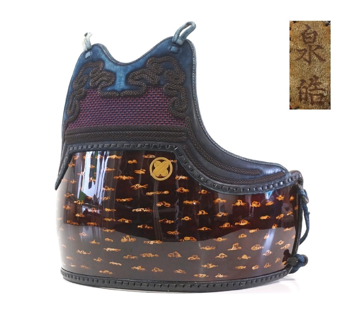 新品，SALE h9728 胴単品 竹胴60本立 泉皓作の紺鹿革胸 変わり塗 桜革塗 三階松飾胸 二本足 剣道防具(防具単品)｜売買されたオークション情報、yahooの商品情報をアーカイブ公開 - オークファン 防具単品