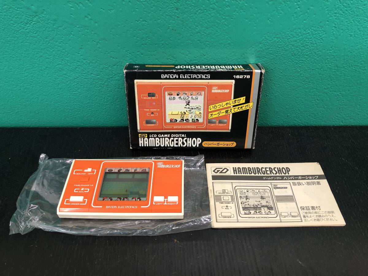 動作未確認☆BANDAI☆LCD GAME DIGITAL☆ハンバーガーショップ Yahoo