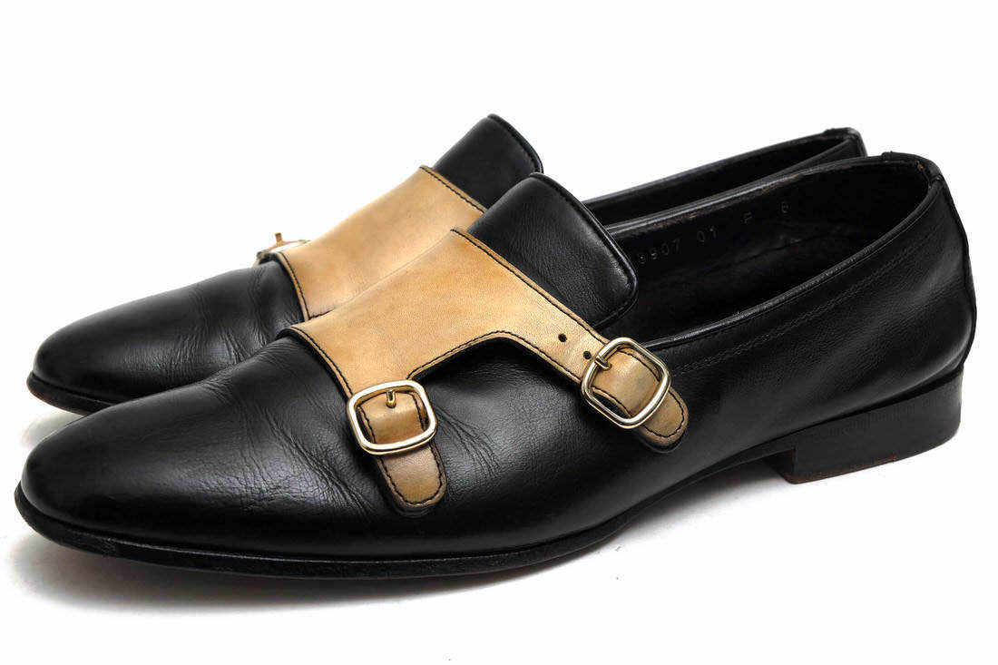 豊富な，低価 Santoni サントーニ ビジネスシューズ カーフ 牛革 MCNC13907LA1SGVDN01 ダブルモンクストラップ スリッポン UK8 イタリア製x4394(26.5cm)｜売買されたオークション情報、yahooの商品情報をアーカイブ公 26.5cm