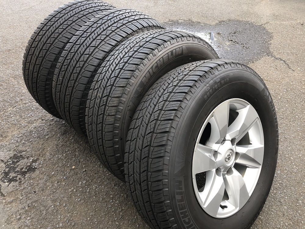 ◇150プラド後期型◇バリ山 純正タイヤホイル265/65R17 4本セット