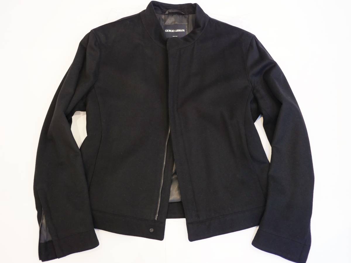 美品 GIORGIO ARMANI（ジョルジオ・アルマーニ）カシミア混 ライダース 
