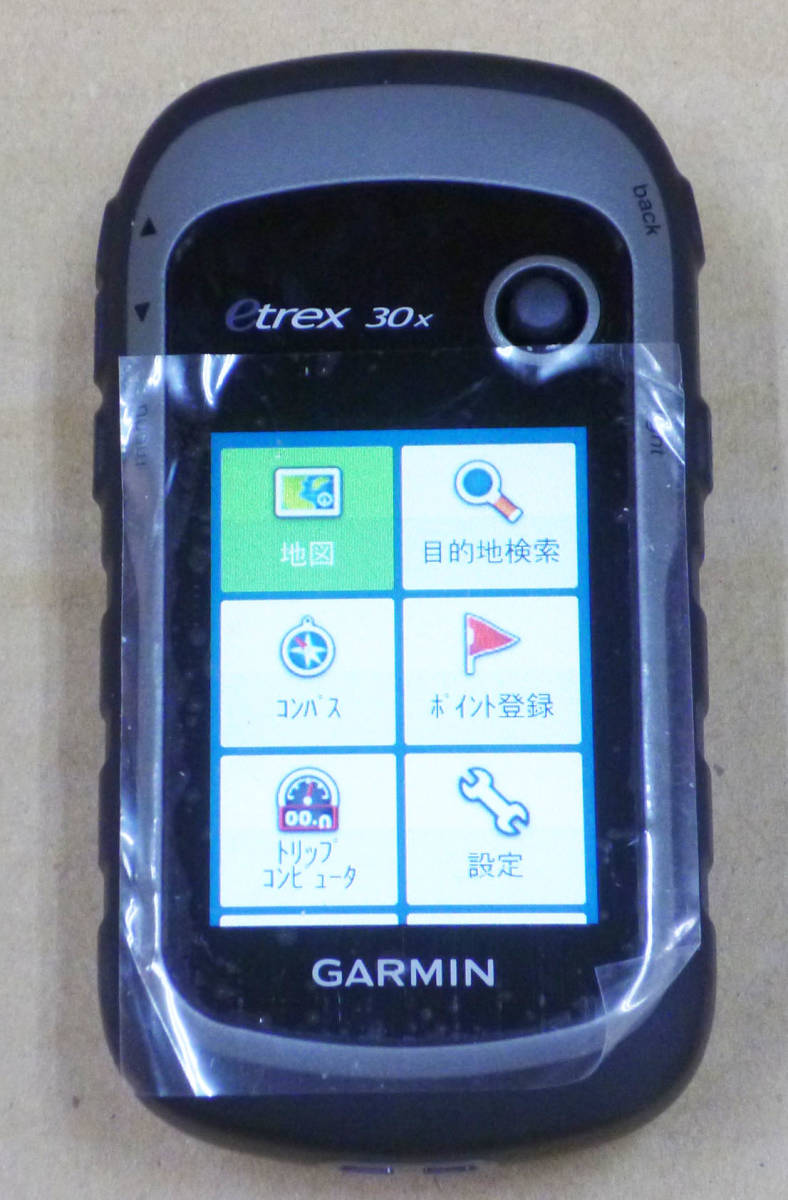 新品 eTrex30x 英語版、メニュー日本語化、OSM日本語地図導入（8GB SD